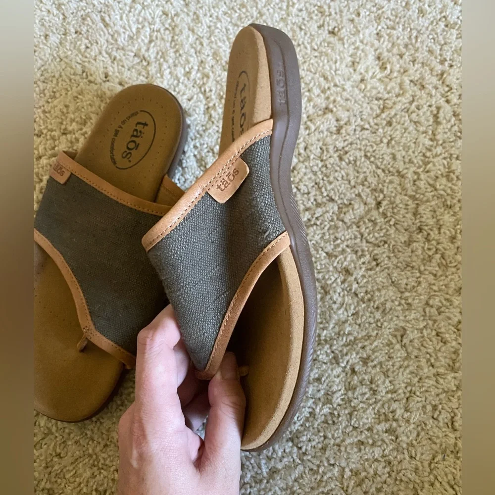 Taos Footwear Women's Boundary Thong Sandal - Picture 4 of 7